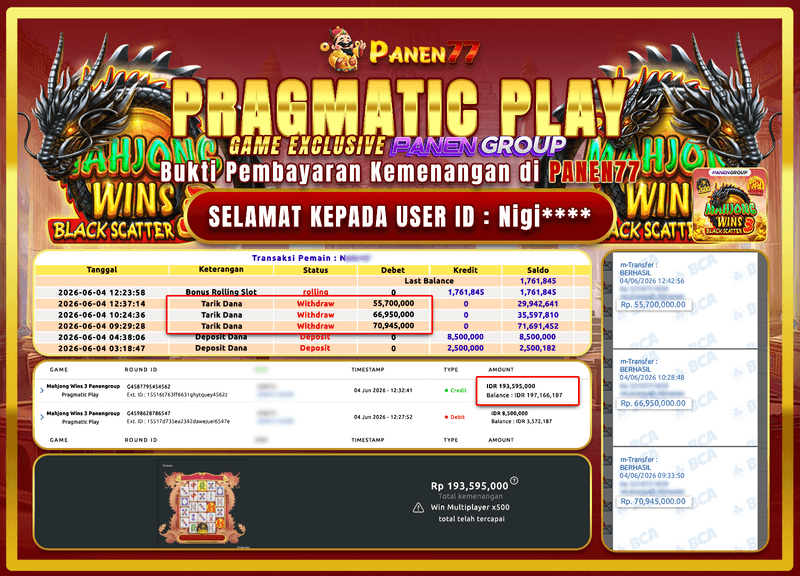 ANTI RUNGKAD! MAHJONG WINS 3 BAYAR 193 JUTA LUNAS!